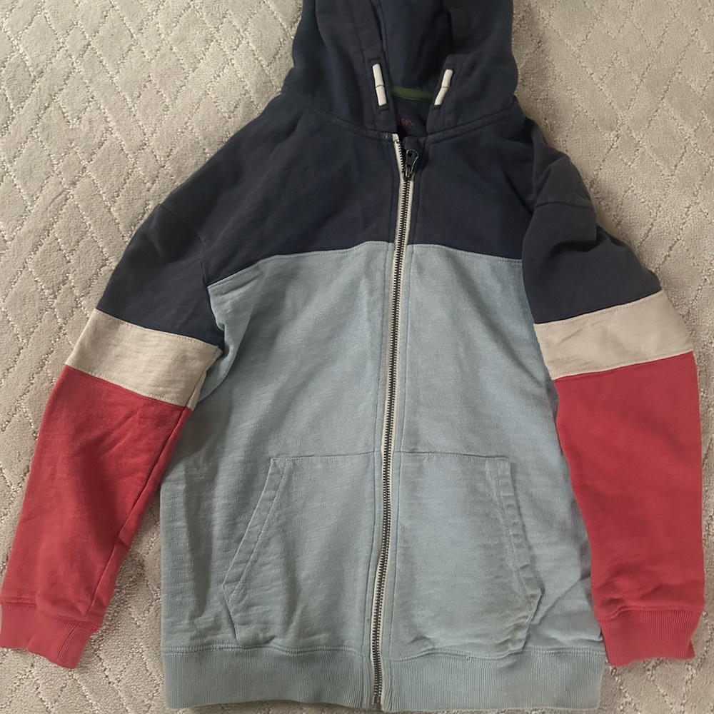 Boden Kids Colorblock Hoodie Jacket